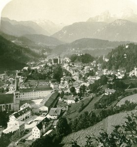 Germany Bavarian Highlands Berchtesgaden Old Stereoview Photo NPG 1900