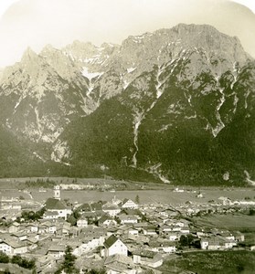 Germany Bavarian Highlands Mittenwald Old Stereoview Photo NPG 1900