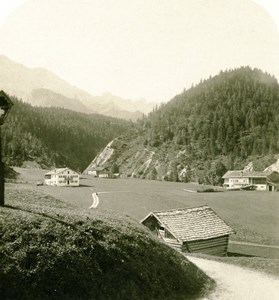 Germany Bavarian Highlands Elman Partenkirchen Old Stereoview Photo NPG 1900