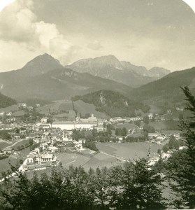 Germany Bavarian Highlands Berchtesgaden Untersberg Stereoview Photo NPG 1900
