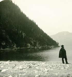 Austria Achensee Lake Old Stereoview Photo NPG 1900