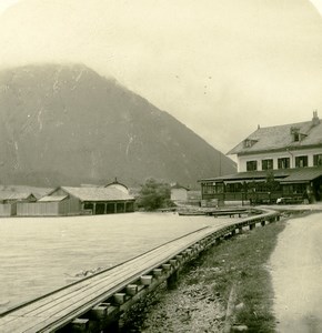 Austria Achensee Lake Seespitz Old Stereoview Photo NPG 1900