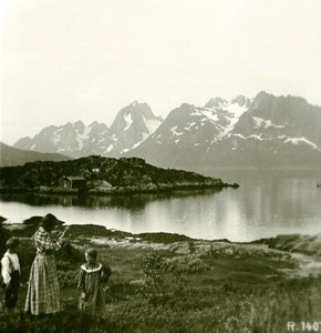 Norway Digermulen Old Stereoview Photo 1900