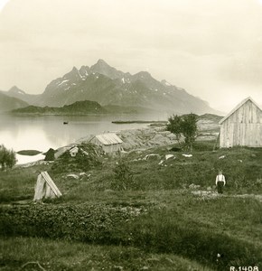 Norway Digermulen Old Stereoview Photo 1900