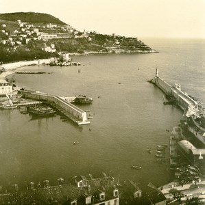 France French Riviera Nice Panorama Old Stereoview Photo NPG 1900