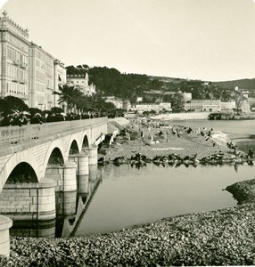 France French Riviera Nice Seaside Old Stereoview Photo NPG 1900