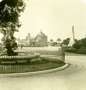 France French Riviera Nice Casino Garden Old Stereoview Photo NPG 1900