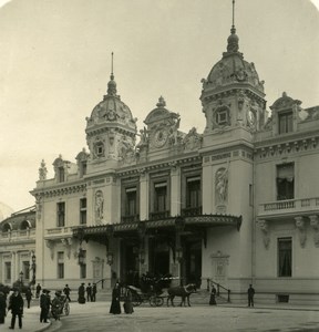 France French Riviera Monte Carlo Casino Old Stereoview Photo NPG 1900