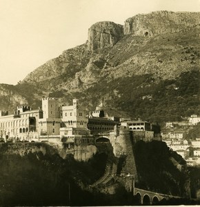 France French Riviera Monaco Panorama Old Stereoview Photo NPG 1900