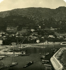 France French Riviera Beaulieu Panorama Old Stereoview Photo NPG 1900
