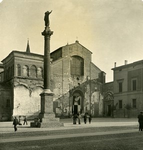 Italy Bologna Church S Domenico Old Stereoview Photo NPG 1900