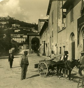 Italy Firenze San Domenico Old Stereoview Photo NPG 1900