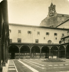 Italy Firenze Church Santa Maria Annunziata Old Stereoview Photo NPG 1900