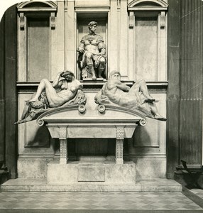 Italy Firenze Mausoleum Medicis Old Stereoview Photo NPG 1900