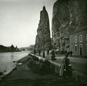 Belgium Dinant Rocher Bayard Old Amateur Stereoview Photo Possemiers 1900