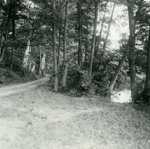 Belgium Lesse River at Gendron Old Amateur Stereoview Photo Possemiers 1900