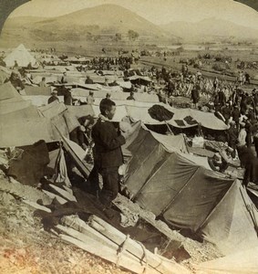 China Port Arthur Russo Japanese War 9t Division Stereoview Photo Underwood 1904