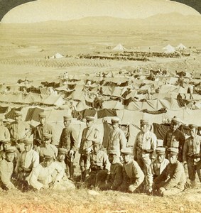 China Port Arthur Russian Japanese War Reserves Stereoview Photo Underwood 1905