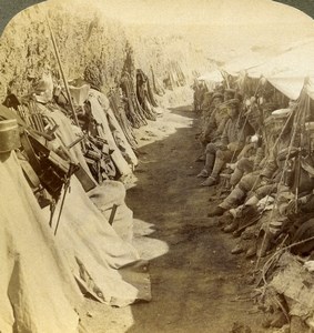 China Port Arthur Russian Japanese War Trench Stereoview Photo Underwood 1904