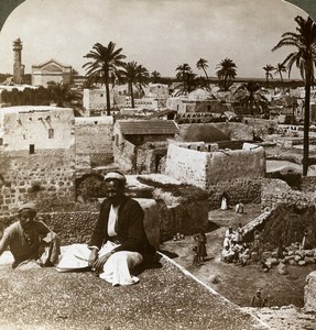 Palestine Israel Lod Panorama Lydda Old Stereoview Photo Underwood 1900