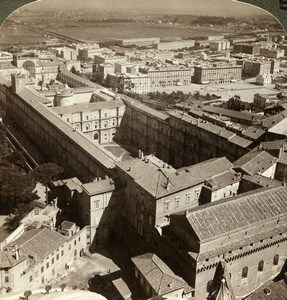 Italy Roma Vatican Panorama Old Stereoview Photo Underwood 1900