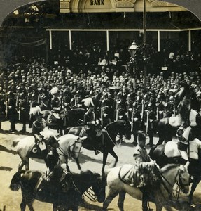 United Kingdom London King Edward VII funeral Stereoview Photo Underwood 1910