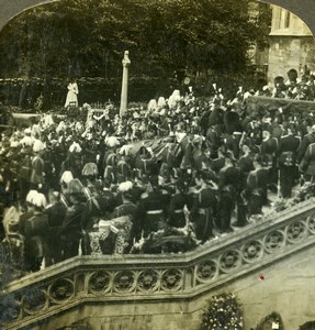 United Kingdom London King Edward VII funeral Stereoview Photo Underwood 1910