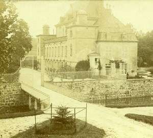 France French Riviera around Nice Mansion Amateur Stereoview Photo Pourtoy 1900