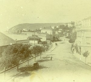 France French Riviera around Nice Seaside Amateur Stereoview Photo Pourtoy 1900