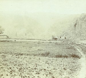 France French Riviera Countryside Old Amateur Stereoview Photo Pourtoy 1900