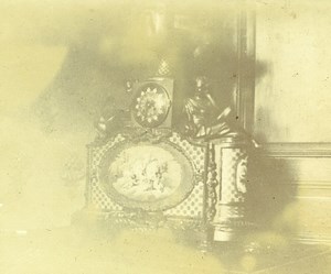 France French Riviera Clock House Interior Amateur Stereoview Photo Pourtoy 1900