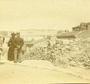 France French Riviera around Nice Old Amateur Stereoview Photo Pourtoy 1900