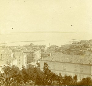 France French Riviera around Nice Old Amateur Stereoview Photo Pourtoy 1900