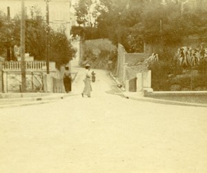 France French Riviera around Nice Old Amateur Stereoview Photo Pourtoy 1900