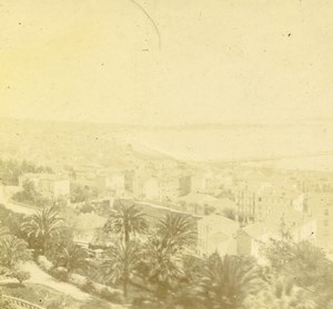 France French Riviera around Nice Old Amateur Stereoview Photo Pourtoy 1900