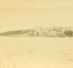 France French Riviera around Nice Seaside Amateur Stereoview Photo Pourtoy 1900