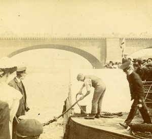 France French Riviera around Nice Port Old Amateur Stereoview Photo Pourtoy 1900