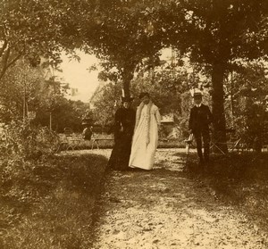 French Riviera around Nice Countryside Old Amateur Stereoview Photo Pourtoy 1900