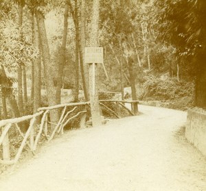 France French Riviera around Nice Road Old Amateur Stereoview Photo Pourtoy 1900