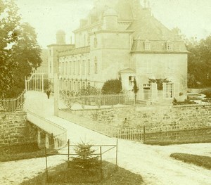 France French Riviera around Nice Mansion Amateur Stereoview Photo Pourtoy 1900