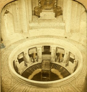 France Paris Hotel des Invalides Old GAF Photo Stereoview Tissue 1860