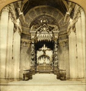 Paris Hotel des Invalides Napoleon I Chapel Old GAF Photo Stereoview Tissue 1860