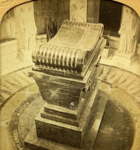 Paris Invalides Tomb of Emperor Napoleon I Old GAF Photo Stereoview Tissue 1860