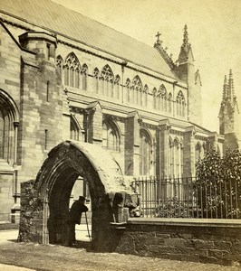Cumbria Carlisle Cathedral South Front Old GW Wilson Stereoview Photo 1865