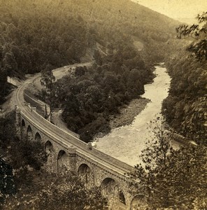 Scotland Perthshire Pass of Killiecrankie Old Stuart Stereoview Photo 1865