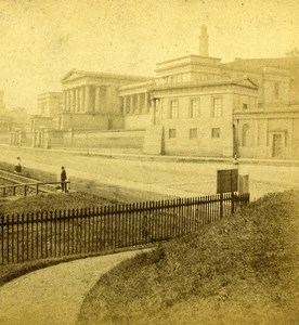United Kingdom Scotland Edinburgh Royal High School Old Stereoview Photo 1865
