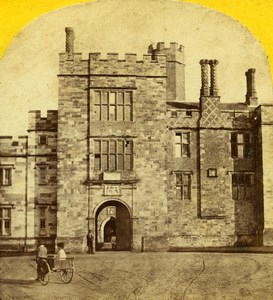 United Kingdom Kent Penhurst Place Medieval House Old Stereoview Photo 1865