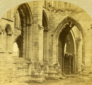 Scotland Moray Elgin Cathedral Old Francis Frith Stereoview Photo 1860