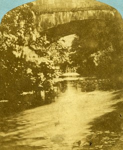 United Kingdom Devon Ermington Bridge Old Stereoview Photo 1860