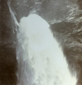 Switzerland Meiringen Reichenbach Falls close up Amateur Stereoview Photo 1900